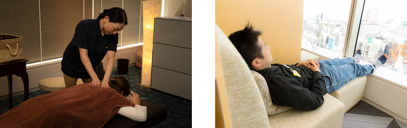 リラクゼーション（マッサージ）施設 おひるねスペース「GMO Siesta」