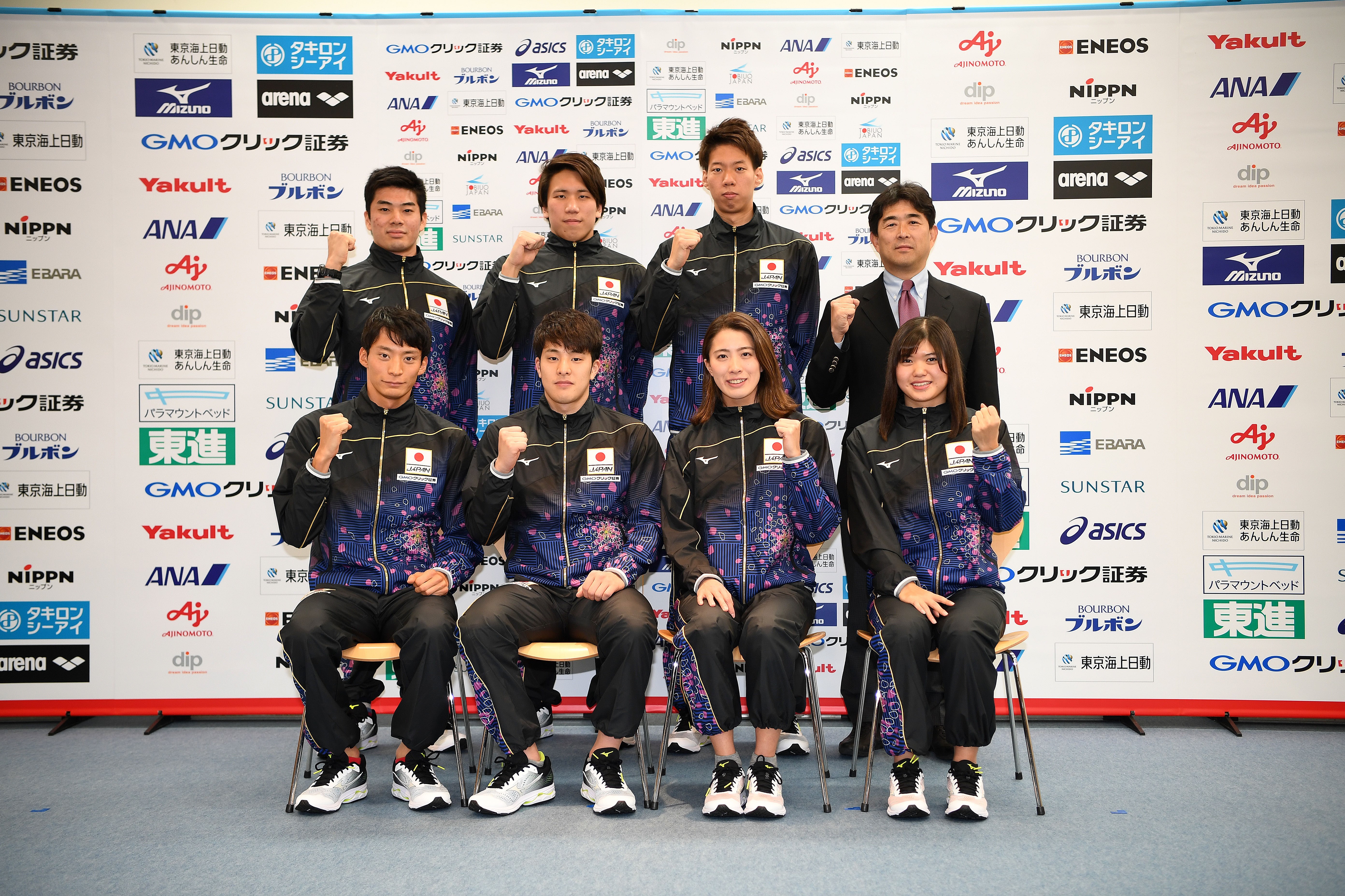 Gmoクリック証券は 水泳日本代表オフィシャルパートナー 競泳トップパートナー として 19年度競泳日本代表選手を応援します Gmoインターネット株式会社